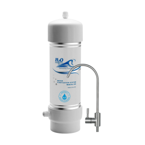 H<sub style="top: 0.005rem;">2</sub>O International® Chlora+™ Deluxe Undersink Water Filter. Replace Every 18 to 24 Months